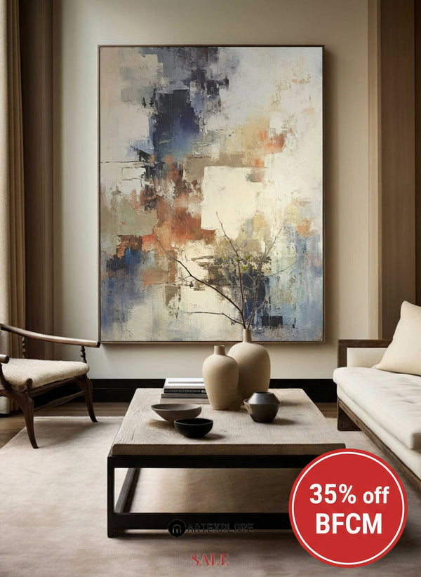 Bright Colorful Painting Colorful Minimalist Painting Large Colorful Acrylic Painting For Sale