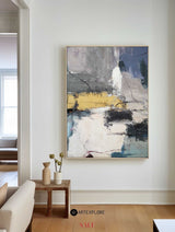 Large Abstract Canvas Art Blue And Yellow Abstract paintings On Canvas Abstract Landscape Painting Modern Paintings For Living Room
