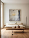 Wabi-sabi Beige Painting Large Dark Beige Grey Wabi-sabi Canvas Painting Large Abstract Wall Art