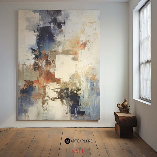 Bright Colorful Painting Colorful Minimalist Painting Large Colorful Acrylic Painting For Sale