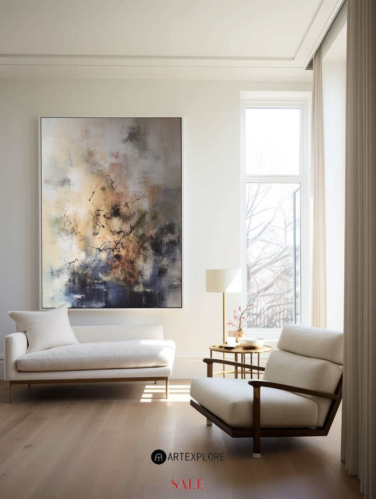 Colorful Minimalist Painting Modern Large Colorful Abstract Wall Art Livingroom Painting For Sale