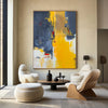 Orange Abstract Painting Large Modern Wall Art Yellow Abstract Art 