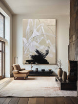 Modern Heavy Textured Painting Large Beige Abstract Wall Art Acrylic Painting For Livingroom