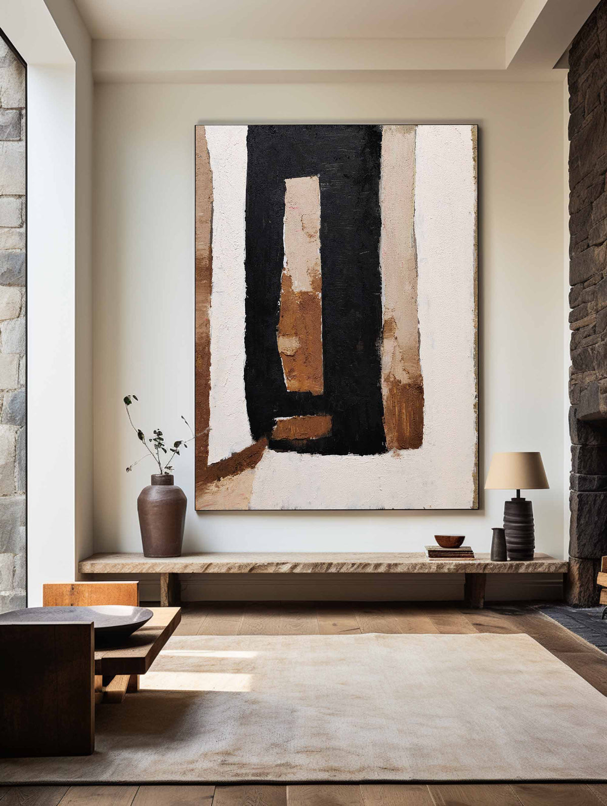 Brown Abstract Painting #ABAV172