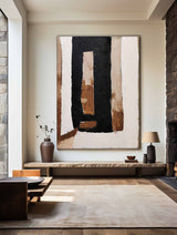 Large Black And Brown Artwork Oversized Framed Wall Art X Large Wall Art