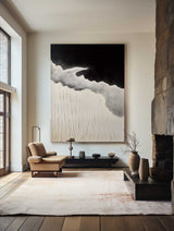 Black And Beige Seascape Painting #ABSV31