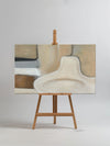 Brown And Beige Abstract Painting Minimalist Art Large Horizontal Canvas Paintings For Sale