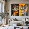Modern Graffiti Paintings Basquiat Painting Basquiat Canvas Wall Art Handmade Canvas Art For Sale