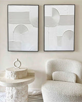 3D White Abstract Art #ABAO27