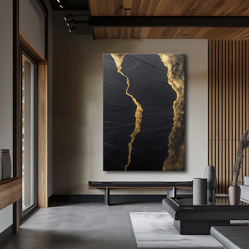 Modern Black And Gold Wall Art Luxury Modern Wall Art Black Texture Art Original Oil Paintings