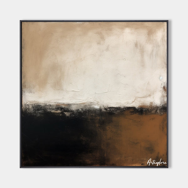 Wabi Sabi Beige Brown Texture Wall Art Abstract Wabi Sabi Painting Beige Brown Acrylic Painting