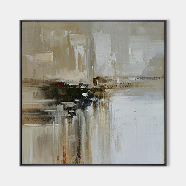 Black and Brown Minimalist Abstract Art On Canvas Modern Painting Abstract Painting For livingroom