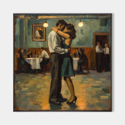 Lovers Embrace Painting Modern Wedding Wall Art, Lovers Art Romantic Lovers Wall Art For Livingroom