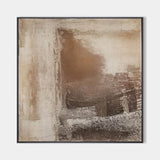 Brown Minimalist Abstract Art On Canvas Modern Painting Abstract Painting For livingroom