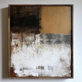 White and Brown Minimalist Abstract Art On Canvas Modern Painting Abstract Painting For livingroom