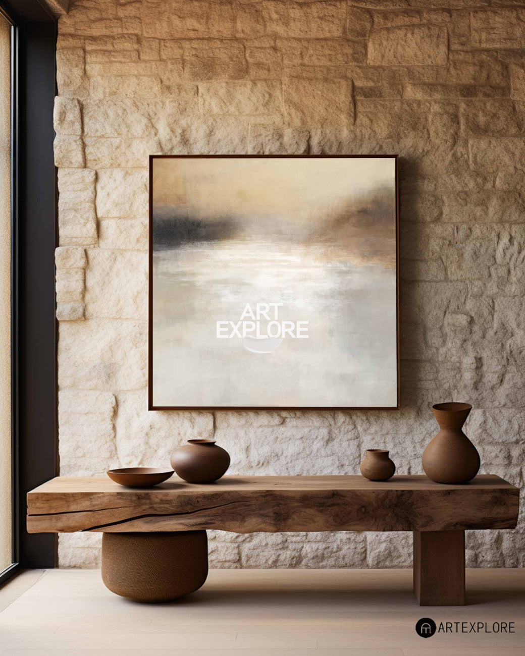 Oversize modern landscape painting european landscape paintings decorative painting for scandinavian interior