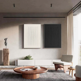 Set of 2 Black and White Art #ABAO80