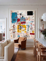 Vibrant Abstract Graffiti Painting With Urban Street Art Style For Modern Living Room Decor