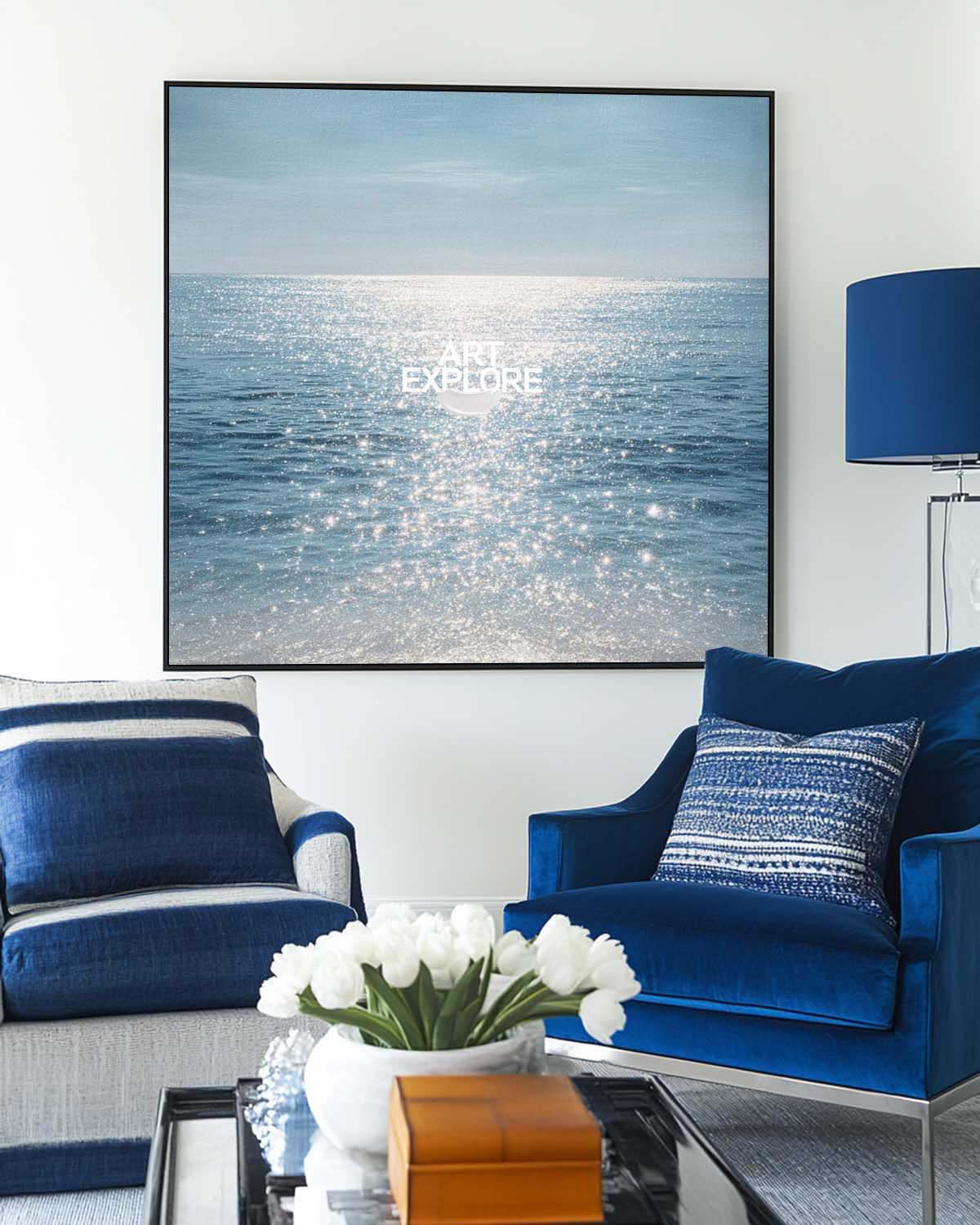 Ocean Blue Wall Art #ABAS338