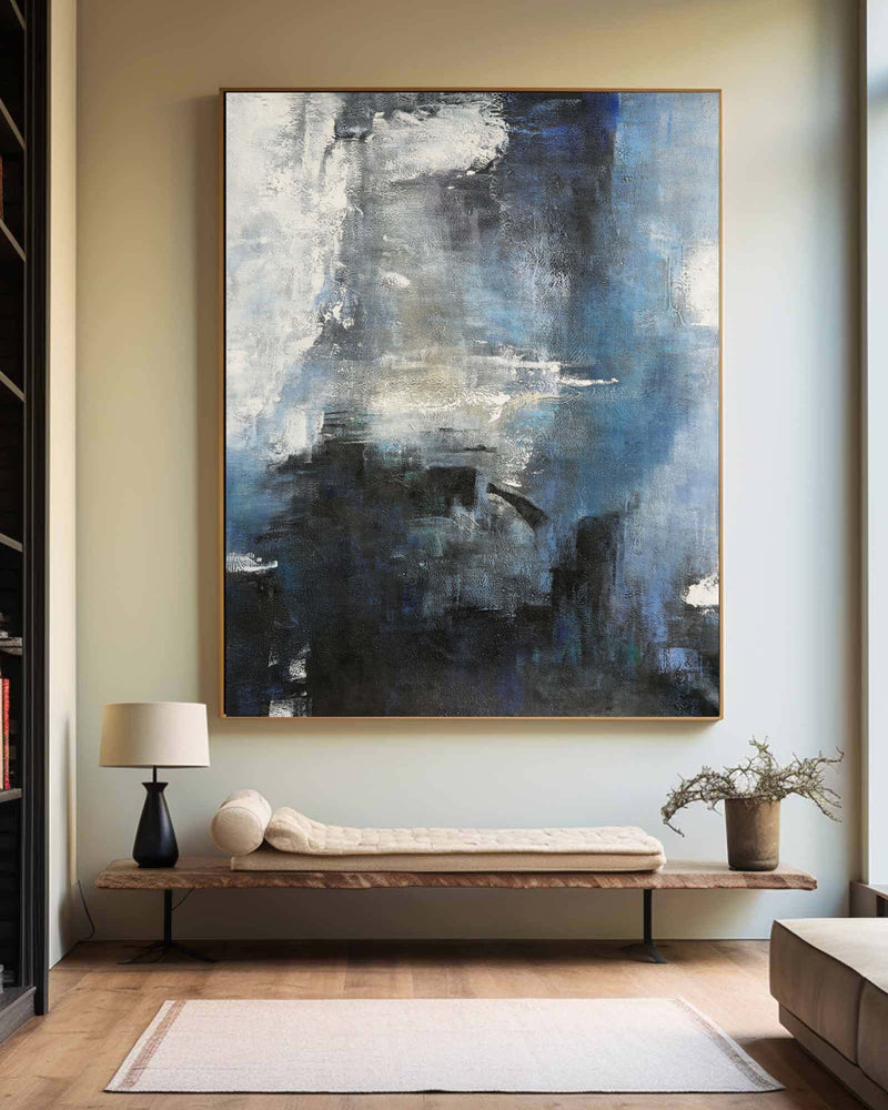 Blue Abstract Landscape Painting #ABLV07