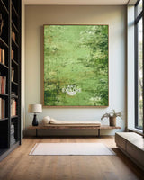 Green Wabi-sabi Art #ABAV672