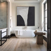 Black And White Minimalist Art Large Geometric Painting Art For Office