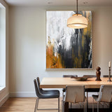 Abstract Black Canvas Painting Large Original Acrylic Abstract Canvas Art Modern Abstract Painting