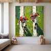Football Game Texture Painting Green Textured Fine Art for Football Lovers Sport Painting For Sale