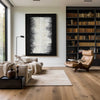 Black And White Minimalist Artworks Acrylic Painting Japandi Livingroom Canvas Wall Art For Sale