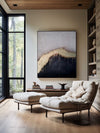 Back And Gold Abstract Art Large Modern Art Canvas Vertical Canvas Art