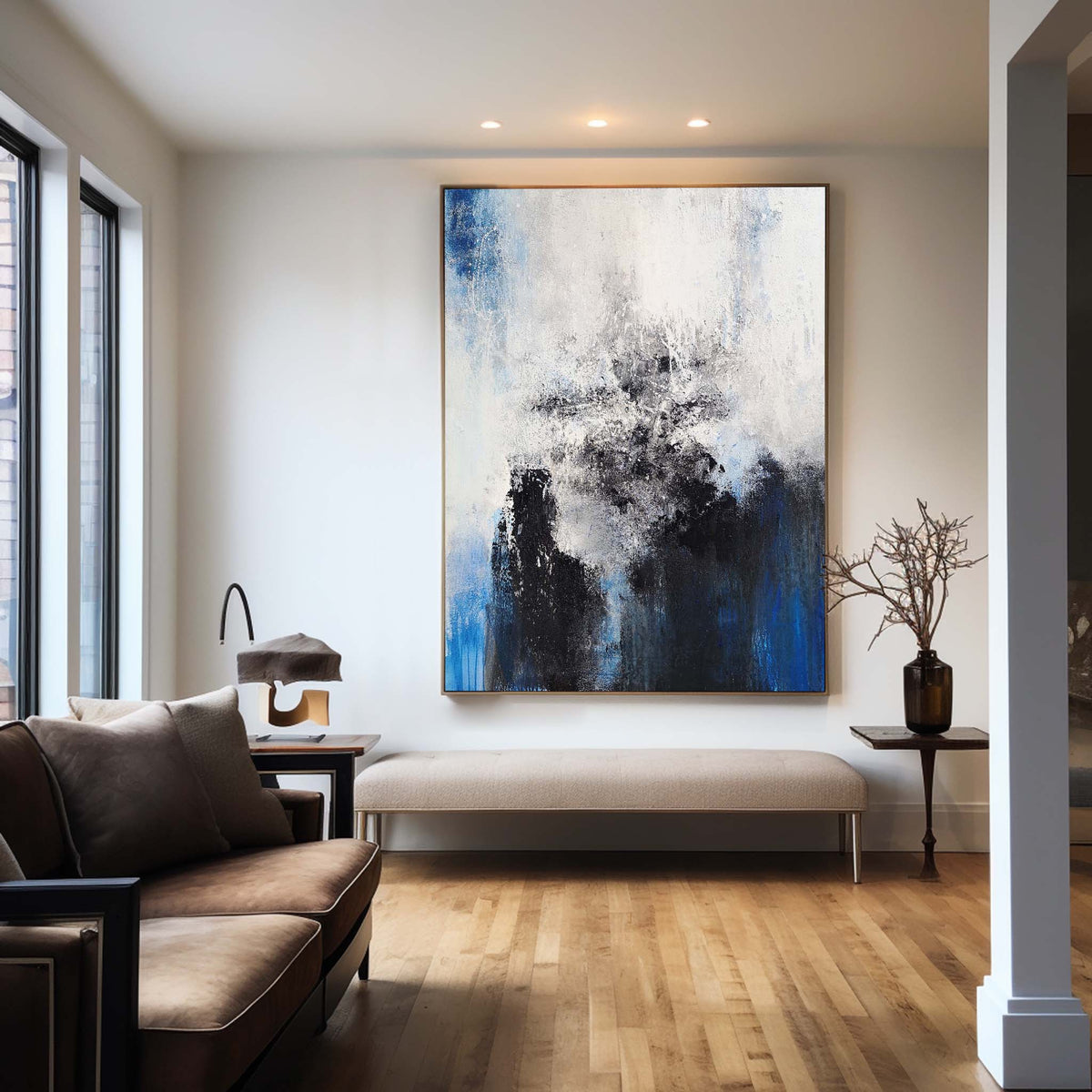 Blue Abstract Painting #ABAV96