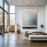 Modern Blue Abstract Wall Art Large Acrylic Painting Livingroom Canvas Artwork For Sale