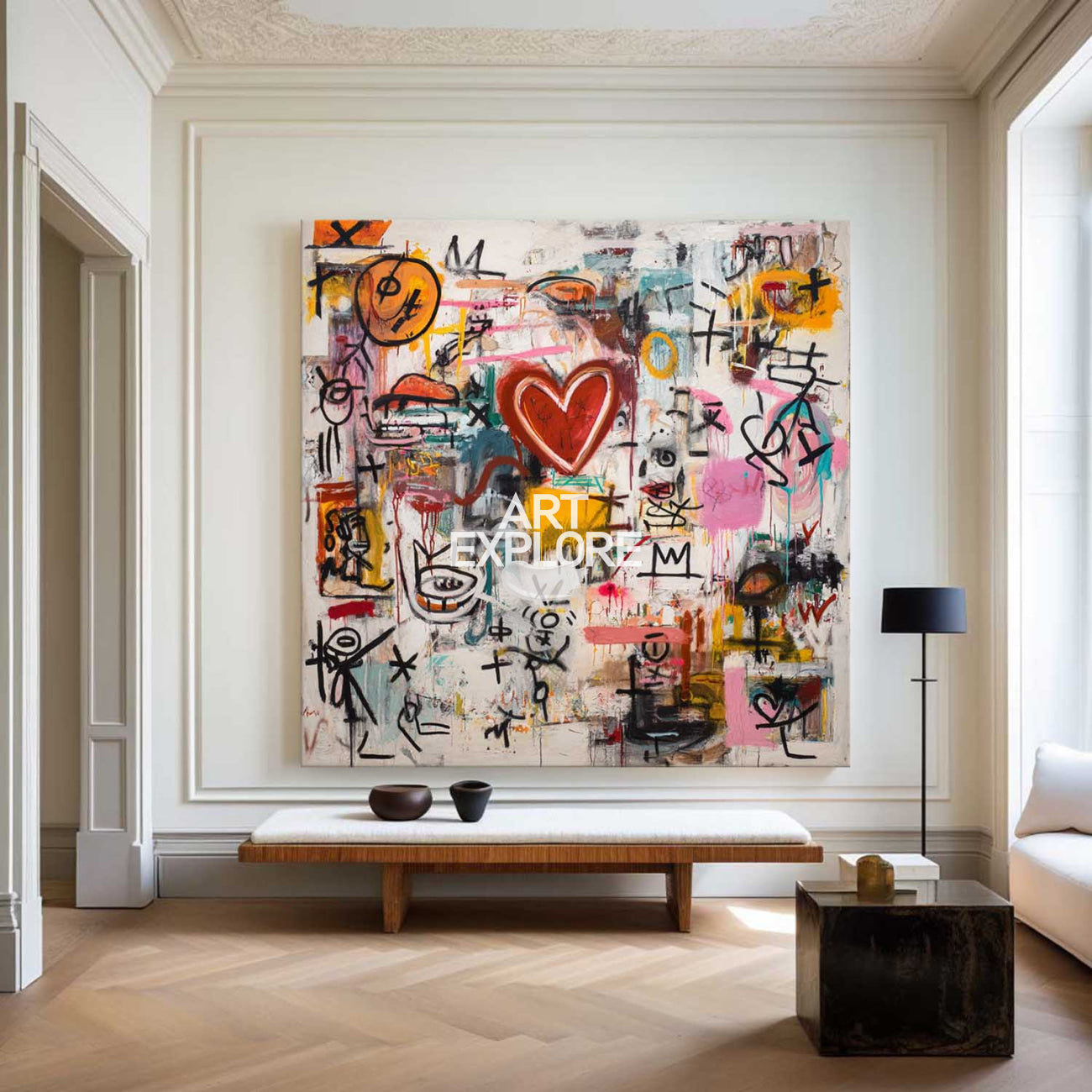 Modern Graffiti Texture Painting #ABAS316