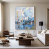 Abstract Seascape Painting Beach Canvas Art Textured Acrylic Painting