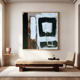 Modern Black And Brown Abstract Painting Oversized Canvas Artworks Acrylic Painting For Sale