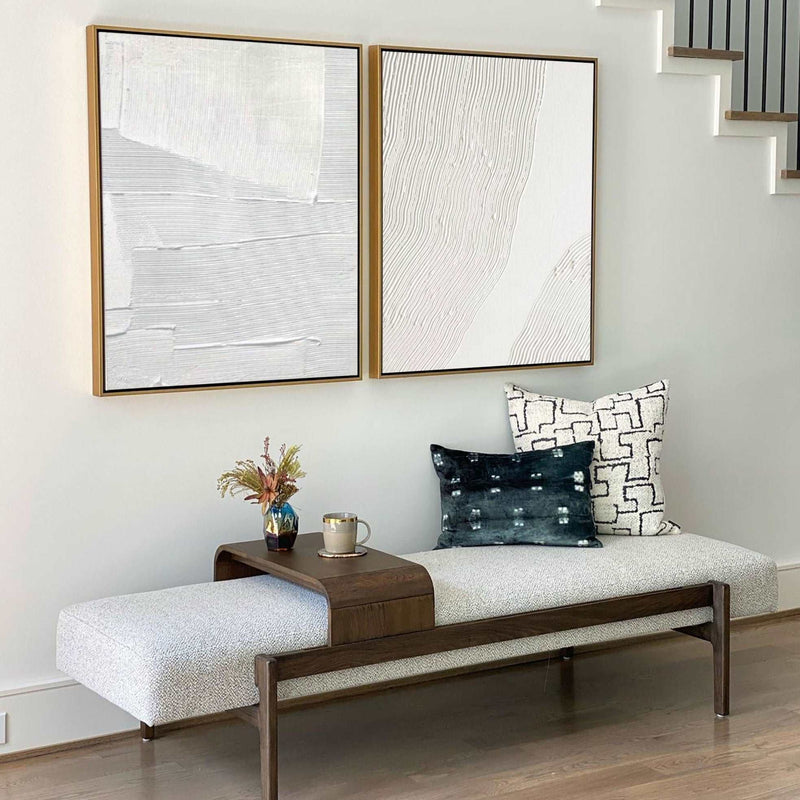 3D White Textured Abstract Art Minimalist Art Large Abstract Modern Minimal Wall Art For Sale