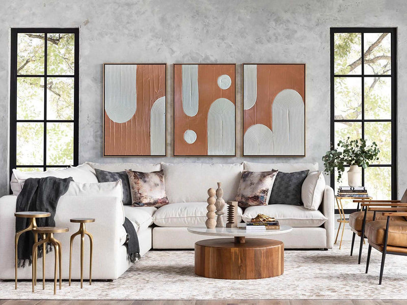3D Colorful Rich Textured Abstract Art Minimalist Art Large Abstract Modern Minimal Wall Art For Sale