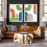 3D Colorful Rich Textured Abstract Art Minimalist Art Large Abstract Modern Minimal Wall Art For Sale