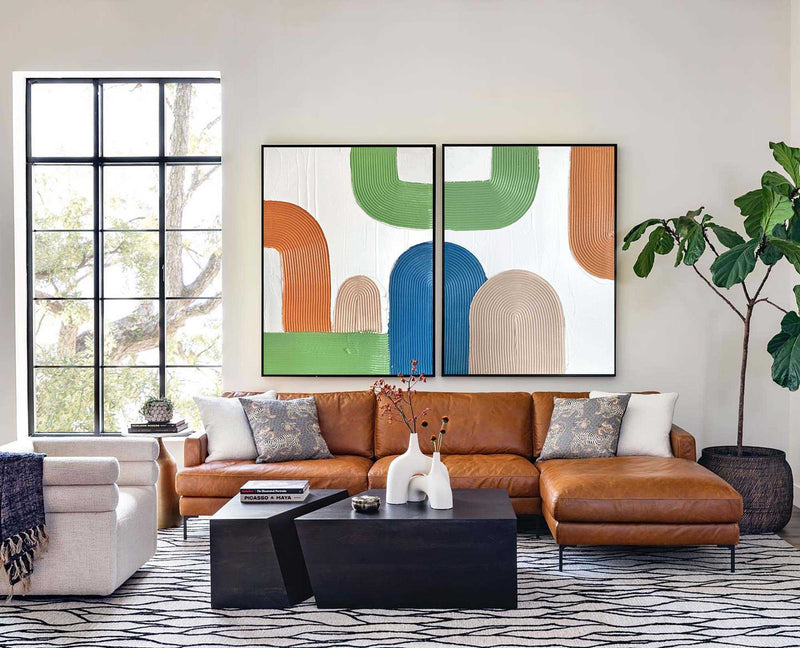 3D Colorful Rich Textured Abstract Art Minimalist Art Large Abstract Modern Minimal Wall Art For Sale