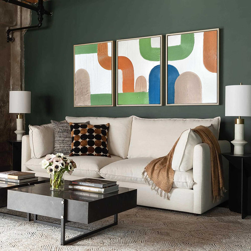 3D Colorful Rich Textured Abstract Art Minimalist Art Large Abstract Modern Minimal Wall Art For Sale