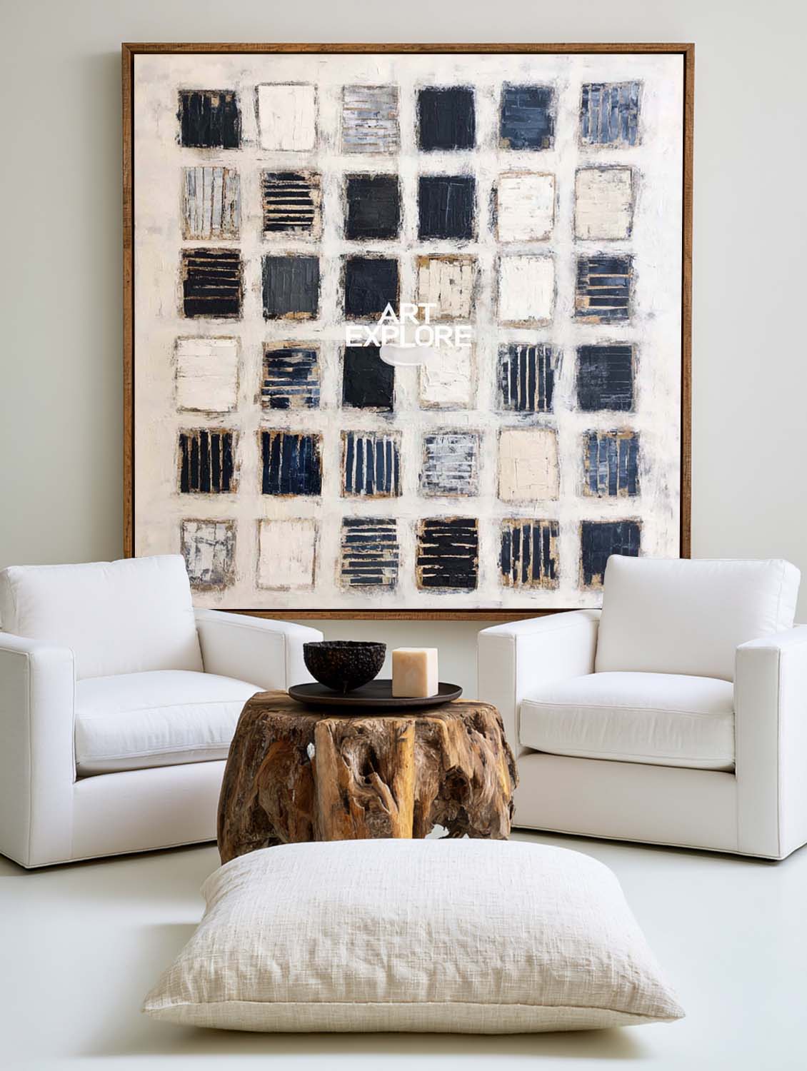 Wabi-sabi Black White Art #ABAS349