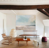 Abstract Beach Paintings On Canvas Modern Horizontal Beach Canvas Wall Art Fine Art Seascapes