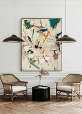 Large Beige Texture Art Painting Wabi-sabi Beige Wall Art Modern Beige Abstract Wall Art For Sale