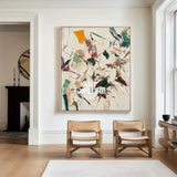 Large Wabi-sabi Beige Painting Beige Abstract Wall Art Beige Texture Artwork For Livingroom