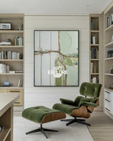 Green Texture Canvas Painting Wabi-sabi Sage Color Wall Art Large Abstract Minimalist Wall Art