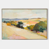 Large Earthy Wall Art Landscape Textured White Minimalist Abstract Bespoke Handmade Canvas Art