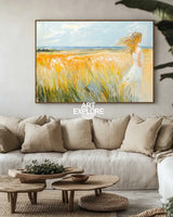 Large Beautiful Girl Seascapes Oil Painting Modern Seascape Textured Art Modern Canvas Art For Sale