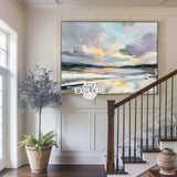 Blue Textured Canvas Wall Art – Abstract Painting for Contemporary Decor by ArtExplore