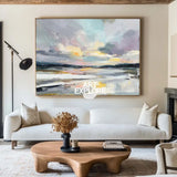 Ocean Inspired Blue Abstract Canvas – Tranquil Wall Art for a Soothing Ambiance by ArtExplore