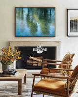 Modern Handmade Blue Wall Art – Large Space Texture Painting for Home & Office | ArtExplore